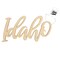 Leisure Arts Unfinished Wood Words - 5" x 2.5" - Idaho wood cutout - word cutouts for crafts - wooden words for crafts - wooden cut out letters - laser cut words - medium size